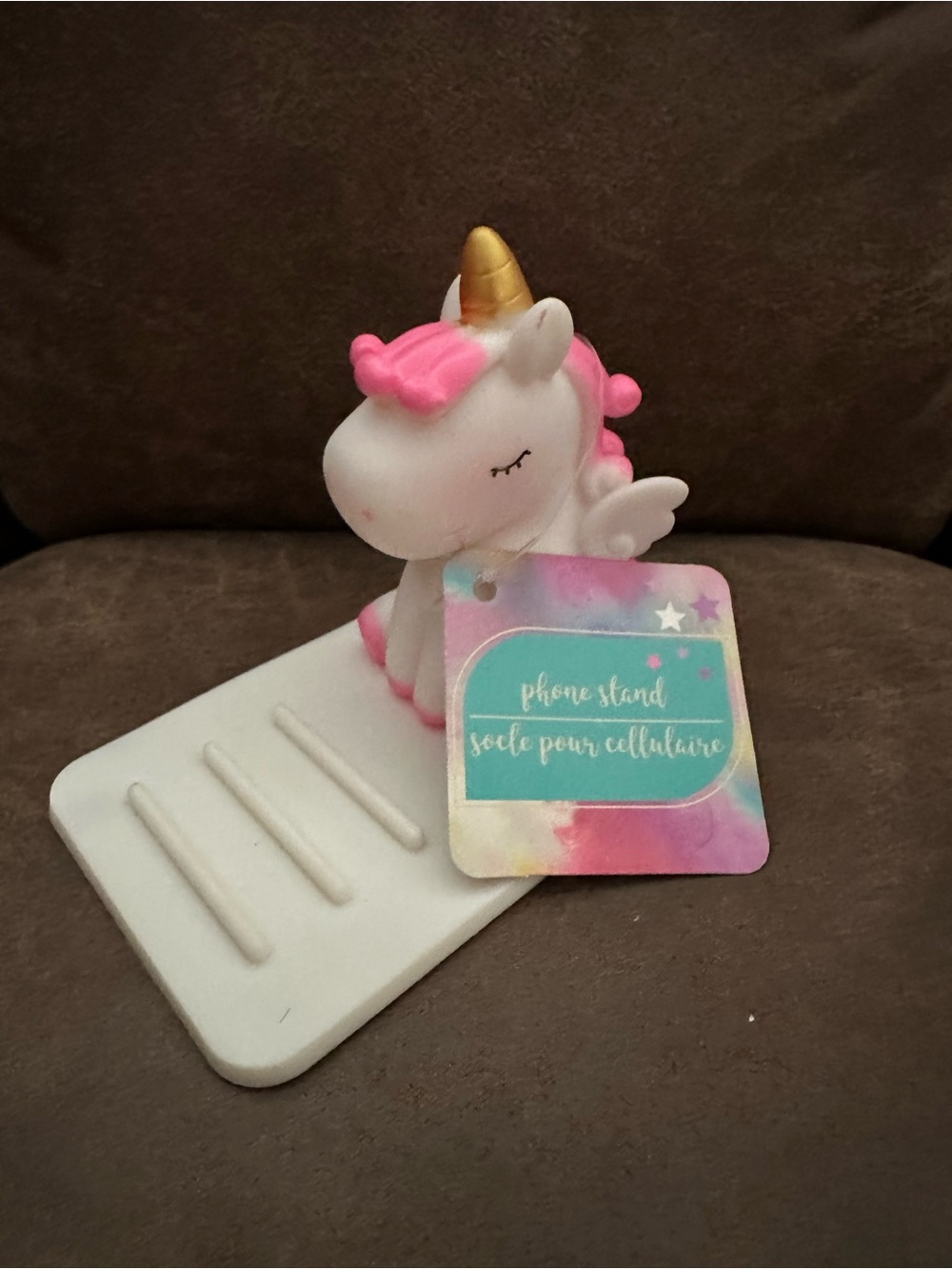 ☀️ 3/$10 Pink & White Unicorn cell phone holder ( see description) - Picture 2 of 4